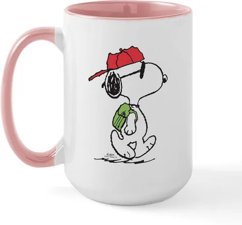 Vista 63 de CafePress SNOOPY Joe Cool - Taza de café de cerámica (15.0 fl oz)