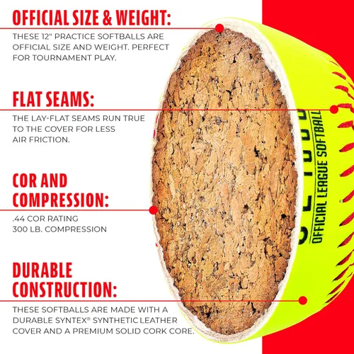 Vista 4 de Franklin Sports Practica Softballs