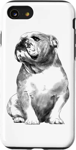 Vista 18 de Funda para iPhone 17 de Bulldog Inglés con diseño de perro