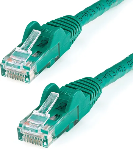 Vista 22 de StarTech Cable Ethernet CAT6 de 6 pulgadas – Cable Ethernet CAT 6 Gigabit amarillo -650 MHz 100 W PoE RJ45 UTP Network/Patch Cord Snagless w/Strain