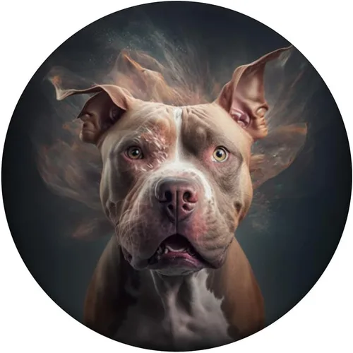 Vista 3 de Pitbull - Diseño de perro para PopSockets intercambiables PopGrip