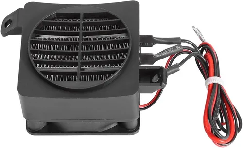 Vista 5 de Calentador de aire PTC, calentador de ventilador de automóvil de 100 W, 12 V, temperatura constante, calentador de ventilador eléctrico