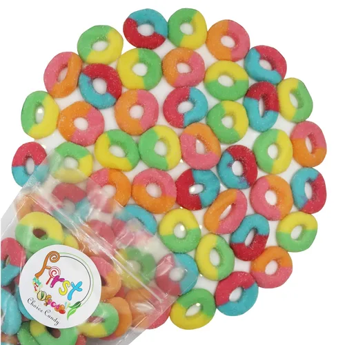 Vista 2 de FirstChoiceCandy Anillos de goma (neón, 4.5 libras (paquete de 1))