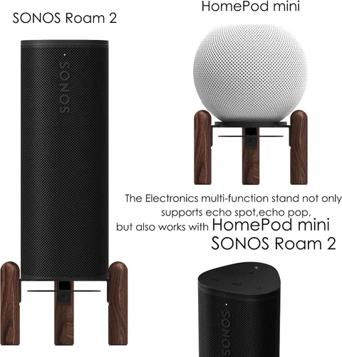 Vista 8 de Soporte de montaje de escritorio compatible con Echo Dot Max, Echo Spot (versión 2024) y Echo Pop y otros altavoces adecuados