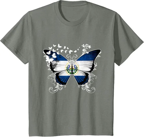 Vista 91 de Camiseta con diseño de bandera de El Salvador