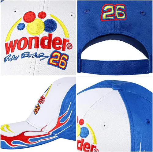 Vista 3 de Talladega Nights - Gorra de Ricky Bobby, gorra bordada de carreras de béisbol para adultos, hombres y mujeres, disfraz de cosplay de Halloween