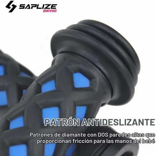 Vista 4 de SAPLIZE Empuñaduras de Manillar para Bicicleta Infantil, Longitud Más Corta (10,5 cm), para Bicicletas de Niñas, Niños, Bicicletas de Equilibrio
