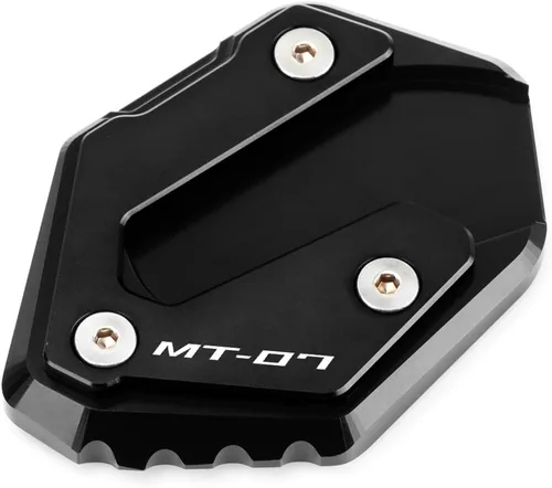 Vista 4 de Placa de soporte de extensión de soporte lateral para motocicleta compatible con YAMAHA MT-07 2014-2023 Soporte de almohadilla de pie Accesorios