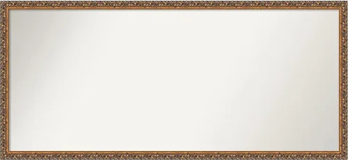 Vista 48 de Amanti Art Espejo de baño de bronce para sobre fregadero, 29 x 19 pulgadas, espejo rectangular de bronce antiguo, marco de madera tradicional