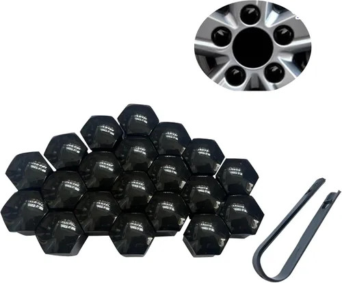 Vista 9 de 20 piezas de tapas de tuerca de rueda de automóvil, tapas de tuerca de lengüeta universal de 0.67 pulgadas, protector de rosca de cubo de automóvil