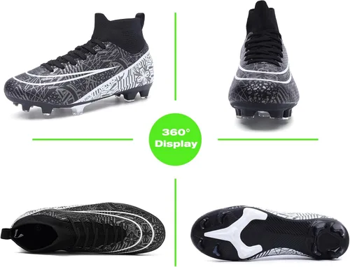Vista 2 de Tacos de fútbol para hombre y mujer, zapatos de fútbol para interiores y exteriores