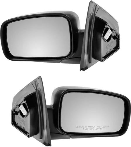 Vista 192 de TRQ Conjunto de 2 piezas de espejo lateral para conductor y pasajero, ajuste eléctrico, sin calefacción, sin memoria, color negro, compatible