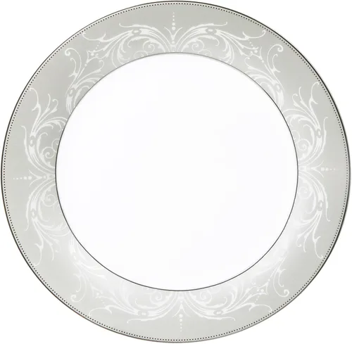 Vista 6 de Juego de vajilla de porcelana con borde plateado de 57 piezas, servicio para 8-Olympia-Mix & Match