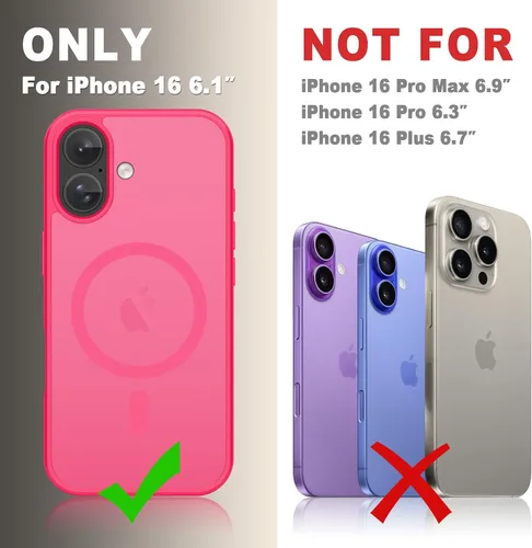 Vista 1772 de Funda para Google Pixel 10 Pro XL, cubierta magnética mate, color negro Fit for MagSafe, Screen Protector included, Shockproof Military Grade
