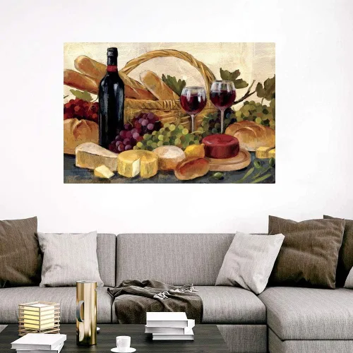 Vista 3 de GREATBIGCANVAS Póster de vino toscano sin marco