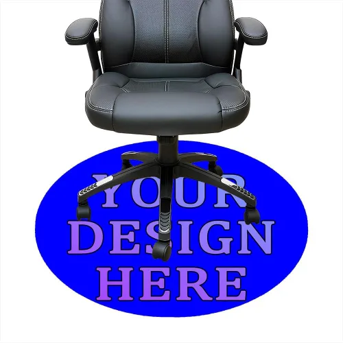 Vista 47 de Tapete redondo personalizado para silla de escritorio de oficina, diseño de tu propio logotipo de foto, texto, alfombrillas circulares