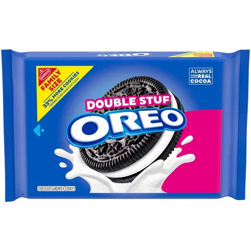 Vista 19 de OREO Galletas de sándwich de chocolate con crema sabor a chips de Java tamaño familiar, 17 onzas