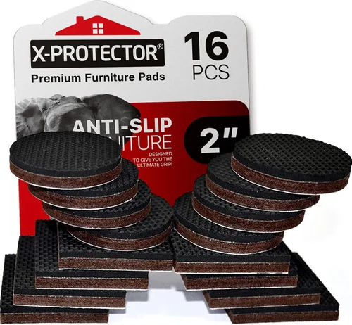 Vista 11 de Almohadillas Antideslizantes para Muebles X-PROTECTOR 48 PIEZAS - 32 piezas Redondas de 1" + 16 piezas Cuadradas de 2" Agarraderas para Muebles!