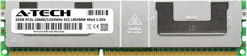 Vista 2 de A-Tech 32GB RAM for Supermicro Super H8DGi-F, H8DGT-HLIBQF, X9DBU-3F, X9DRFR, X9DRG-HTF, X9DRi-LN4F+, X9DRT-IBQF DDR3 1333MHz PC3L-10600 ECC