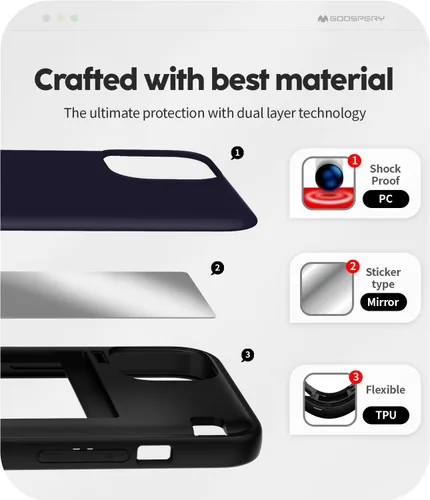 Vista 4 de GOOSPERY Parachoques magnético para puerta compatible con iPhone 15, funda con tarjetero, cartera con cierre magnético automático, protector de Azul