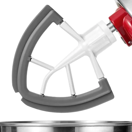 Vista 9 de Batidor de borde flexible para accesorio mezclador Kitchenaid, accesorios de ayuda de cocina para batidora, se adapta a cuencos mezcladores