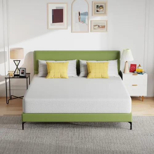 Vista 23 de PayLessHere Colchón individual 5 pulgadas Espuma viscoelástica con gel de té verde Sensación medianamente firme Viene en una caja Con