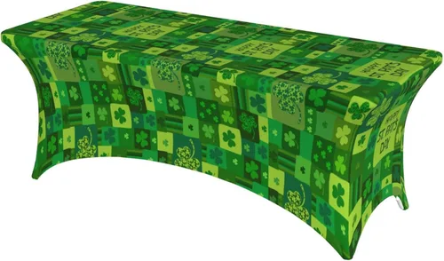 Vista 20 de Mantel rectangular ajustable de elastano elástico con estrellas patrióticas americanas de 4 pies, protector de mesa para fiestas, eventos