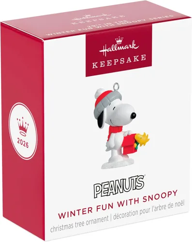 Vista 7 de Hallmark Keepsake Adorno navideño de cacahuetes (diversión de invierno con Snoopy)