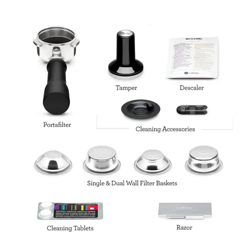 Vista 10 de Máquina de Espresso Breville Bambino Plus BES500BSS, Acero Inoxidable Cepillado