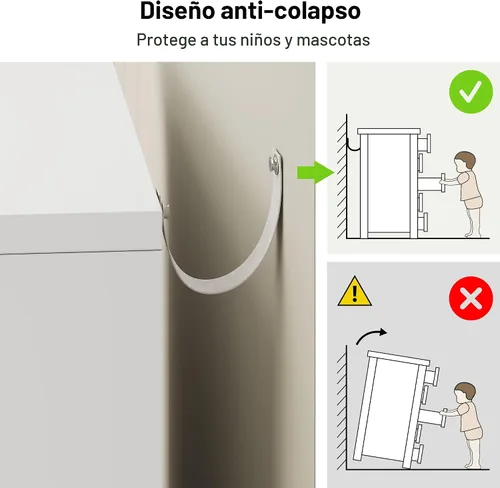 Vista 5 de Jocoevol Cómoda moderna rosa con 6 cajones, cómoda para dormitorio, armario, sala de estar, pasillo, entrada, cómoda doble de almacenamiento