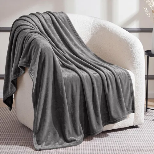 Vista 33 de Utopia Bedding Manta de forro polar negro, tamaño individual, ligera, mullida, suave, antiestática de microfibra (60 x 80 pulgadas)