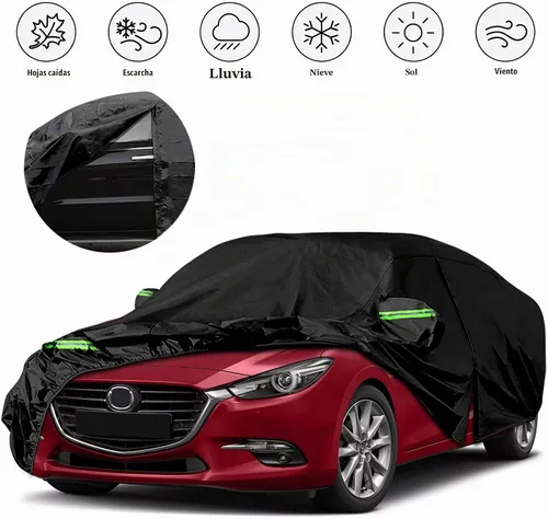Vista 9 de Funda impermeable de repuesto para Mazda 3 Sedán 2004-2024, 6 capas para todo tipo de clima, fundas para automóvil de ajuste personalizado para todo