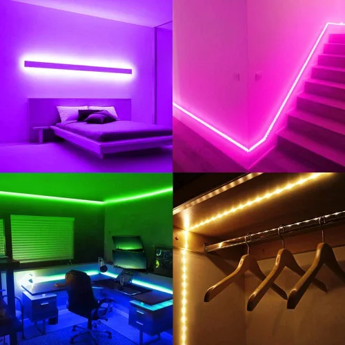 Vista 7 de DAYBETTER - Tira de luces led de 16.4 pies, con control remoto y fuente de alimentación