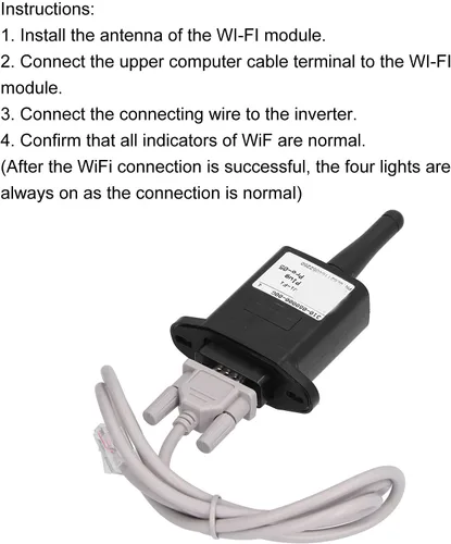 Vista 5 de Inversor solar de WiFi, interfaz de comunicación RS232, componentes electrónicos de supervisión remota estable