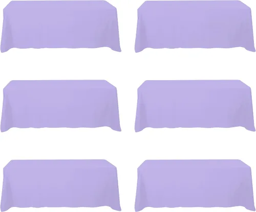 Vista 35 de BRILLMAX - Manteles para mesa rectangular de 6 pies, tela de lino de poliéster, lavable, para boda, recepción, banquete, fiesta de cumpleaños, 60 x