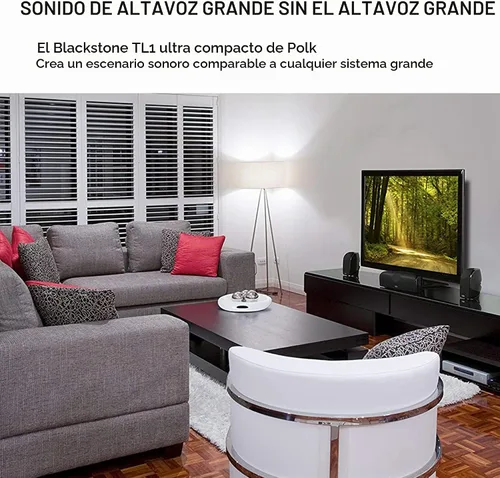 Vista 6 de Polk Audio TL1 Altavoz de Canal Central, Altavoces Centrales para Cine en Casa (Cada uno, Negro)