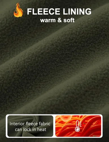 Vista 4 de TACVASEN Chaqueta ligera Softshell para hombre, con forro polar, rompevientos, impermeable, para senderismo táctico