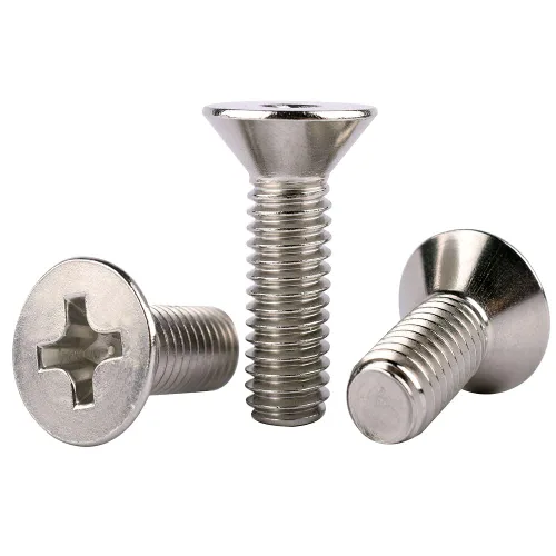 Vista 22 de 20 piezas de tornillos de máquina Phillips de cabeza avellanada plana de 1/4-20 x 1-1/2" UNC, acero inoxidable 304 18-8, rosca completa, rosca gruesa