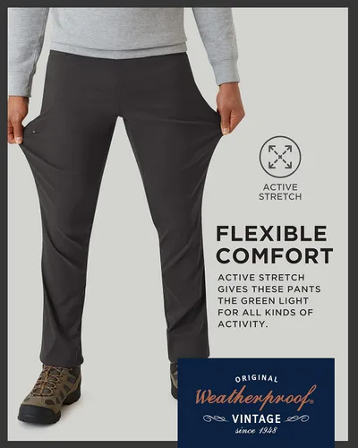 Vista 4 de Weatherproof Vintage Pantalones cargo para hombre Pantalones cargo casuales para hombre, pantalones de senderismo para hombre, pantalones
