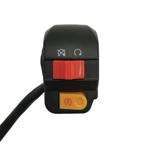 Vista 2 de MMG Interruptor de arranque derecho derecho derecho (botón de arranque eléctrico más interruptor de apagado) para scooters 50cc - 4 cables/conector
