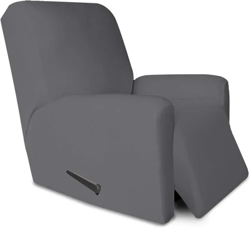 Vista 126 de PureFit Funda súper elástica para sofá reclinable con bolsillo, funda de sofá suave y antideslizante de elastano, lavable, protector de muebles