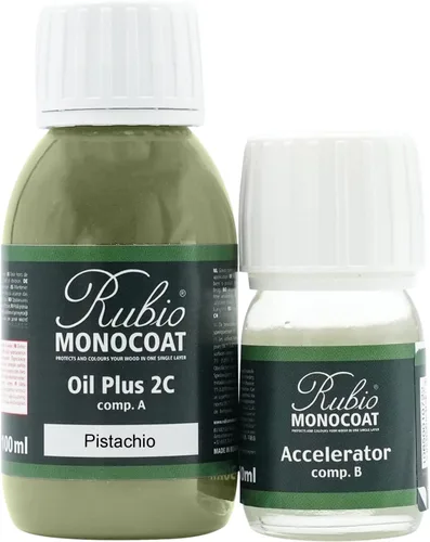 Vista 127 de Rubio Monocoat Tinte y acabado para madera de 650 pies cuadrados - Niebla 5% Oil Plus 2C Aceite de linaza ecológico de secado rápido