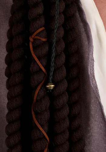 Vista 4 de Disney Jack Sparrow Costume Pirate Scarf with Attached Dreadlocks