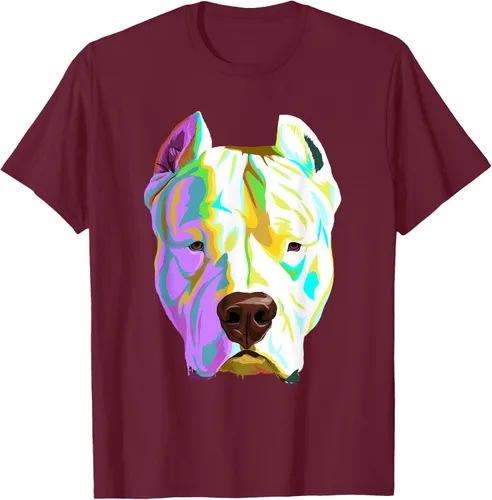 Vista 12 de Colorida camiseta Dogo Argentino, Negro, S