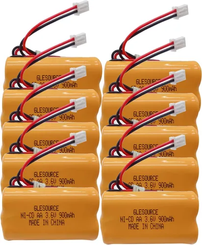 Vista 8 de Batería de emergencia de 3.6V 900mAh Ni-CD AA, batería de repuesto para Exitronix 10010037, Max Power B2-0031 MH468886, Unitech LEDR-1 6200RP