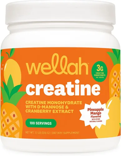 Vista 22 de Wellah Creatina para mujer (Blue Hawaii) 50 porciones, 0.11 onzas por porción Con diente de león y extracto de arándano
