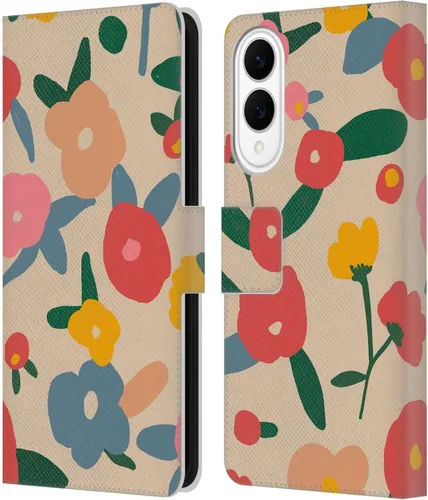 Vista 144 de Head Case Designs Officially Licensed Ninola Ditsy Flowers Yellow Nature Bold Leather Wallet Case Compatible with Samsung Galaxy A07 4G