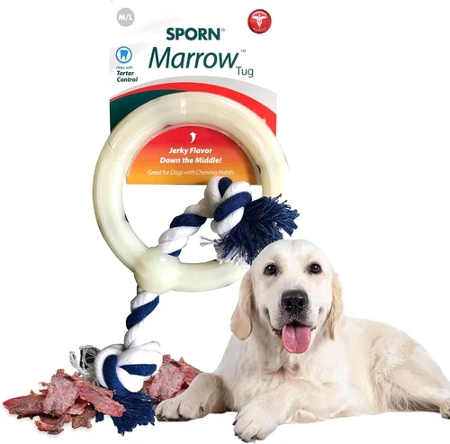 Vista 22 de Sporn Yuppie - Juguete dental para cachorros, masticable de médula, pequeño, blanco, (33810)
