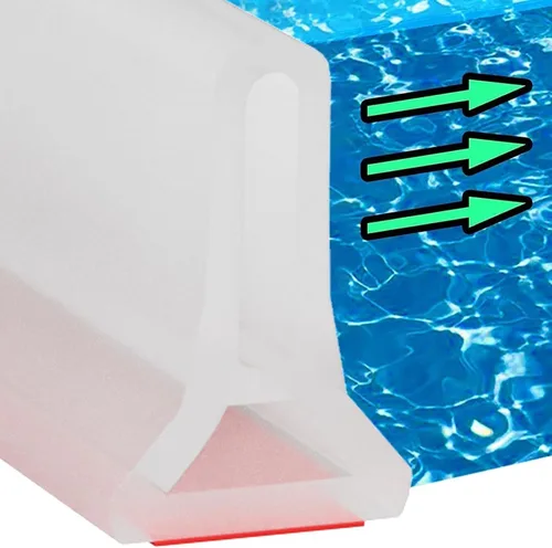 Vista 13 de Hi-Na Barrera de agua plegable de 3, 5, 6, 8 y 10 pies, barrera de agua para ducha y tapón de agua que mantiene el agua dentro del umbral de agua