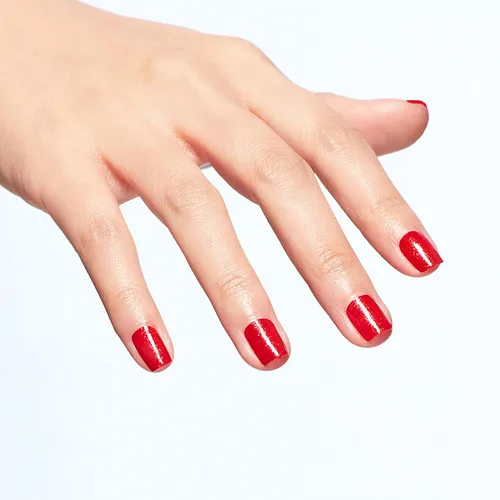 Vista 4 de OPI Nail Lacquer Nail Polish Opaque Bright Red Shimmer Chip Resistant Nail Polish Fast Drying, Streak Free
